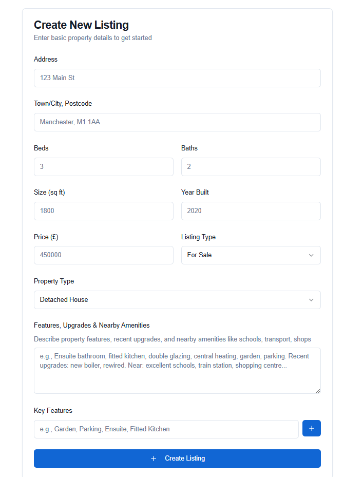 Listing Kit AI - AI-Powered Property Marketing Suite